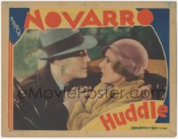 2t1291 HUDDLE LC 1932 Ramon Novarro puts the moves on worried Madge Evans in car, ultra rare!