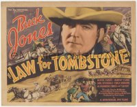 2t1223 LAW FOR TOMBSTONE TC 1937 great close up of cowboy Buck Jones, who also directed, very rare!