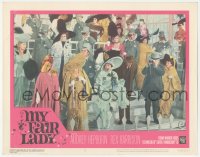 2t1197 MY FAIR LADY LC #5 1964 Audrey Hepburn & Rex Harrison excited at the horse races!