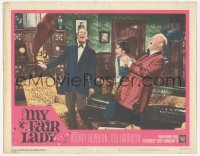 2t1198 MY FAIR LADY LC #8 1964 Audrey Hepburn, Rex Harrison, Wilfrid Hyde-White, Rain in Spain scene!