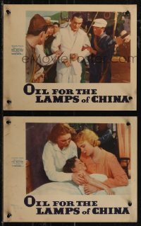 2t1450 OIL FOR THE LAMPS OF CHINA 2 LCs 1935 Pat O'Brien, Josephine Hutchinson & Jean Muir, rare!