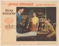 2t1312 REAR WINDOW LC #5 1954 Alfred Hitchcock, Wendell Corey talks to Grace Kelly & Jimmy Stewart!