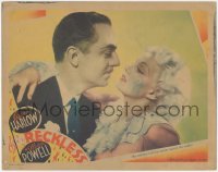 2t1314 RECKLESS LC 1935 incredible close up of sexy Jean Harlow & William Powell embracing, rare!