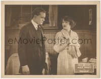 2t1316 REDHEAD LC 1919 Conrad Nagel stares at pretty Alice Brady washing dishes, ultra rare!