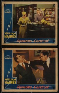 2t1451 REMOTE CONTROL 2 LCs 1930 radio psychic William Haines w/ Mary Doran & punching John Miljan!