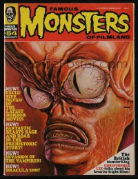 2t0889 FAMOUS MONSTERS OF FILMLAND #54 magazine March 1969 Ron Cobb art, Invasion of the Saucer-Men!