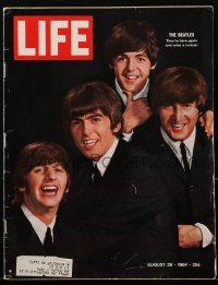 2t0901 LIFE magazine August 28, 1964 The Beatles, they're here again and what a ruckus!