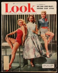 2t0905 LOOK magazine June 30, 1953 Marilyn Monroe, Lauren Bacall & Betty Grable together!