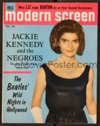 2t0908 MODERN SCREEN magazine November 1964 the untold story of Jackie Kennedy and the Negroes!