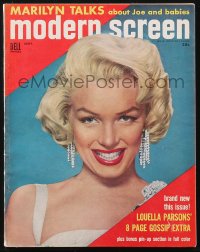 2t0907 MODERN SCREEN magazine September 1954 Marilyn Monroe Talks About Joe DiMaggio and Babies!