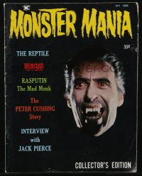 2t0909 MONSTER MANIA #1 magazine Oct 1966 Christopher Lee as Dracula Prince of Darkness, first issue!