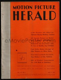 2t0465 MOTION PICTURE HERALD exhibitor magazine May 13, 1939 Juarez, The Gorilla, Goodbye Mr. Chips