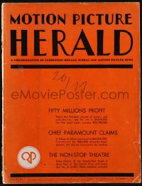 2t0462 MOTION PICTURE HERALD exhibitor magazine November 11, 1933 Marx Bros, Clara Bow, I'm No Angel