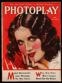 2t0926 PHOTOPLAY magazine May 1930 great artwork portrait of pretty Mary Brian by Earl Christy!