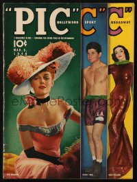 2t0942 PIC magazine March 5, 1940 sexy Ann Sheridan, Hogue Twin & Miss England on the cover!