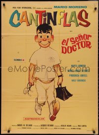 2t0624 EL SENOR DOCTOR Mexican poster 1965 great art of Cantinflas as Mister Doctor!