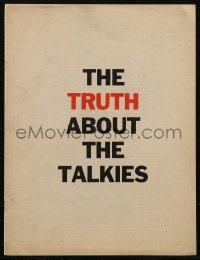 2t0447 MGM 1929 studio brochure 1929 Truth About the Talkies, Laurel & Hardy 1-sheet, ultra rare!