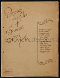 2t1555 MY WEEKLY English 7x10 photo portfolio 1930s Portrait Portfolio of Screen Stars, ultra rare!