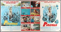 2t0492 PIRANHA 1-stop poster 1978 Roger Corman, Larkin art of man-eating fish attacking sexy girl!