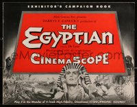 2t0323 EGYPTIAN pressbook 1954 cool artwork of Jean Simmons, Victor Mature & Gene Tierney!