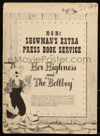 2t0332 HER HIGHNESS & THE BELLBOY pressbook 1945 Hedy Lamarr, Robert Walker, June Allyson, rare!