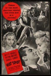 2t0342 I WAKE UP SCREAMING pressbook 1941 Victor Mature, Betty Grable, Landis, Hot Spot, rare!