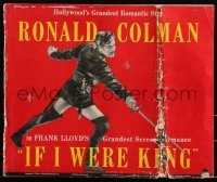 2t0345 IF I WERE KING pressbook 1938 Ronald Colman, Frances Dee, Basil Rathbone, very rare!