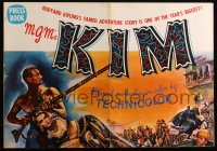 2t0351 KIM pressbook 1950 Errol Flynn & Dean Stockwell in India, from Rudyard Kipling story, rare!