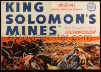 2t0352 KING SOLOMON'S MINES pressbook 1950 Deborah Kerr, Granger & stampeding African animals, rare!