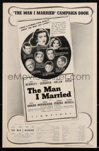 2t0361 MAN I MARRIED pressbook 1940 Joan Bennett, Lloyd Nolan, Anna Sten, Irving Pichel, ultra rare!