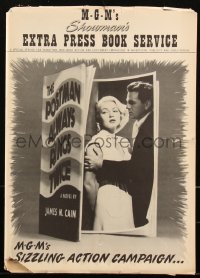 2t0379 POSTMAN ALWAYS RINGS TWICE pressbook 1946 John Garfield & sexy Lana Turner, very rare!