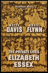 2t0381 PRIVATE LIVES OF ELIZABETH & ESSEX pressbook 1939 Bette Davis, Errol Flynn, Curtiz, rare!