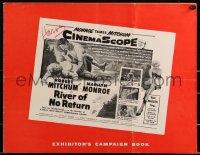 2t0387 RIVER OF NO RETURN pressbook 1954 Robert Mitchum & sexy Marilyn Monroe, Otto Preminger!