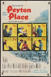 2t1129 PEYTON PLACE 1sh 1958 Lana Turner, from the novel of small town life by Grace Metalious