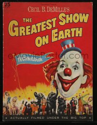 2t0803 GREATEST SHOW ON EARTH souvenir program book 1952 Cecil B. DeMille circus classic!