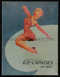 2t0804 ICE CAPADES OF 1947 souvenir program book 1947 sexy pin-up cover art by George Petty, rare!