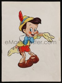 2t0808 PINOCCHIO English souvenir program book 1940 Disney, includes full-color herald, ultra rare!