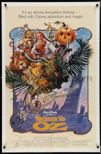 2t1141 RETURN TO OZ 1sh 1985 Walt Disney, cool Drew Struzan art of very young Fairuza Balk!