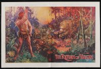 2t0536 REVENGE OF TARZAN 4pg English trade ad 1920 great different Hal Taylor art, Return of Tarzan!