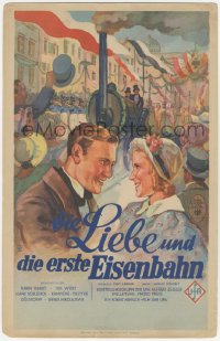 2t0606 LOVE & THE FIRST RAILROAD German WC 1934 H. art of Karin Hardt & Hans Schlenck, ultra rare!