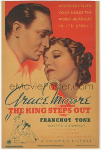 2t0539 KING STEPS OUT mini WC 1936 Josef von Sternberg, golden-voiced Grace Moore & Franchot Tone!