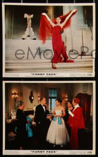 2t1708 FUNNY FACE 12 color 8x10 stills 1957 Audrey Hepburn + Fred Astaire singing and dancing!