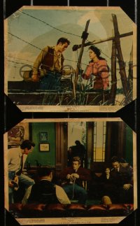 2t1758 GIANT 6 color 8x10 stills 1956 great images of Elizabeth Taylor, Rock Hudson, James Dean!