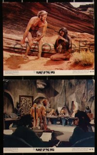 2t1766 PLANET OF THE APES 3 color 8x10 stills 1968 images of Charlton Heston and sexy Linda Harrison!