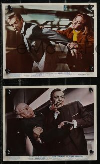 2t1580 GOLDFINGER 4 color English FOH LCs 1964 Sean Connery as James Bond, Blackman, Frobe, Takata!