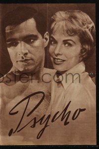 2t0514 PSYCHO German program 1960 Janet Leigh, Anthony Perkins, Alfred Hitchcock, different!