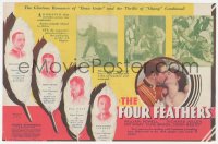 2t1495 FOUR FEATHERS herald 1929 Richard Arlen, Fay Wray, Clive Brook, Powell, Schoedsack, rare!