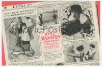 2t1499 HOT NEWS herald 1928 newsreel camera girl & man Bebe Daniels & Neil Hamilton, ultra rare!