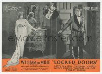 2t1506 LOCKED DOORS herald 1925 Betty Compson protects sister & ends up charged with murder, rare!