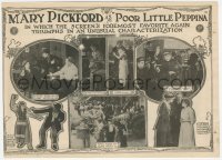 2t1518 POOR LITTLE PEPPINA herald 1916 Mary Pickford cross dressing as a young boy, ultra rare!